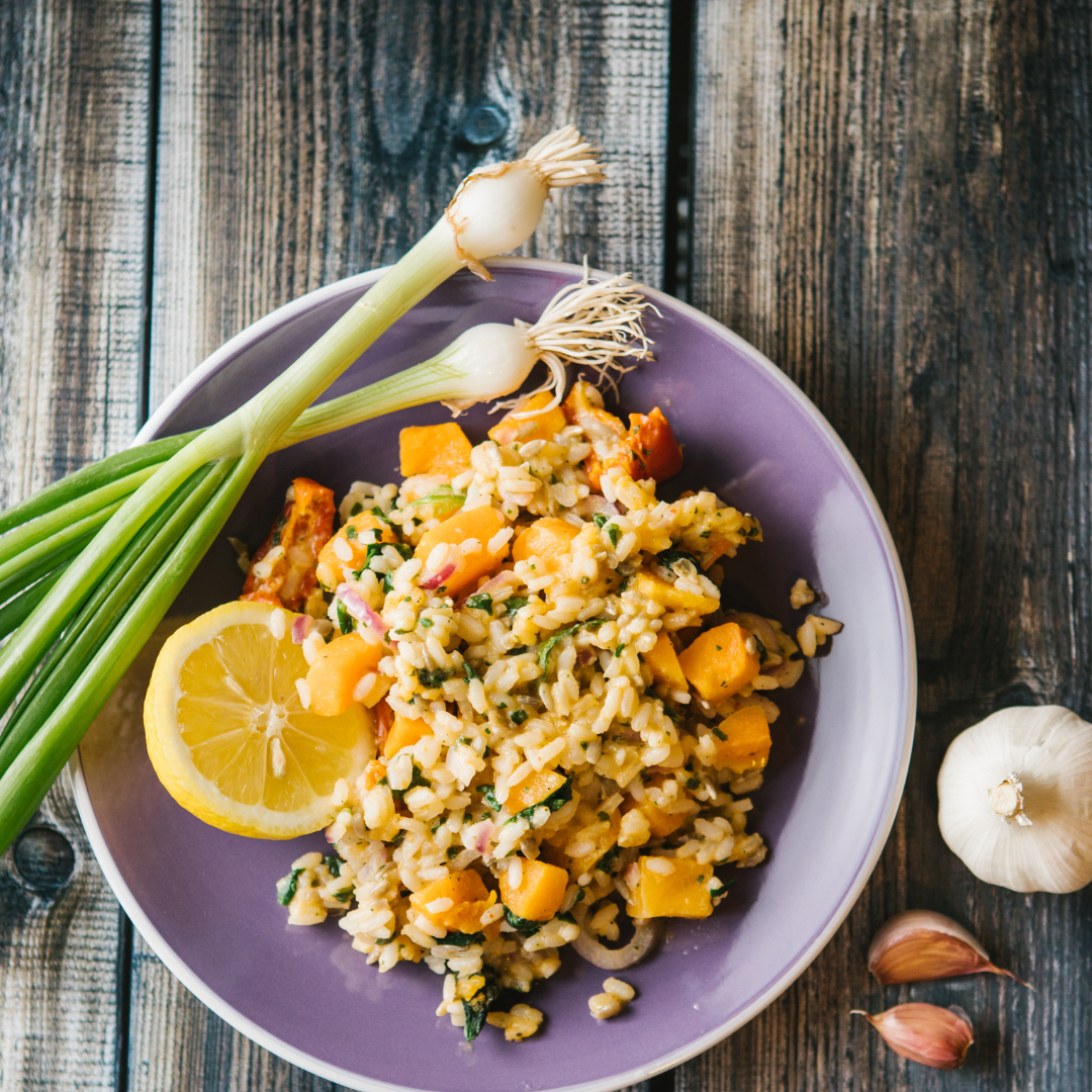 Mushroom Bomb Butternut Squash Risotto